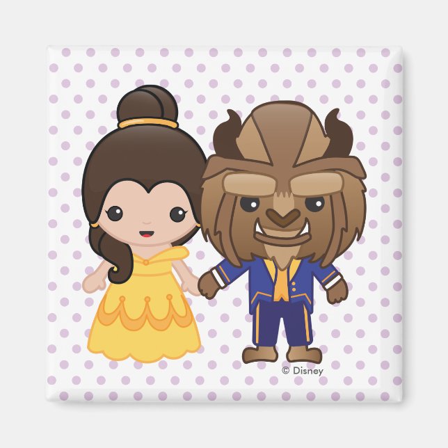 Beauty and the Beast Emoji Magnet (Front)