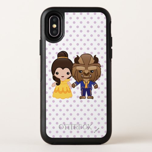 Beauty and the Beast Emoji OtterBox Symmetry iPhone X Case