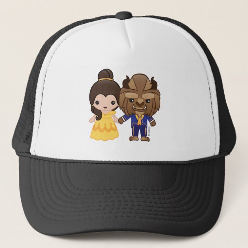 Beauty and the Beast Emoji Trucker Hat