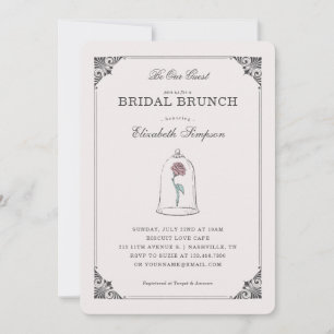 Beauty and the Beast   Enchanted Bridal Brunch Invitation