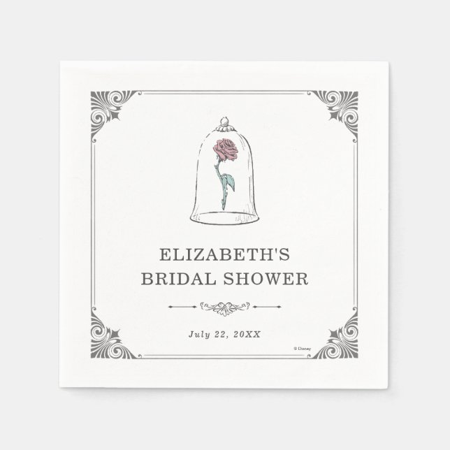 Beauty and the Beast | Enchanted Bridal Napkins (Front)