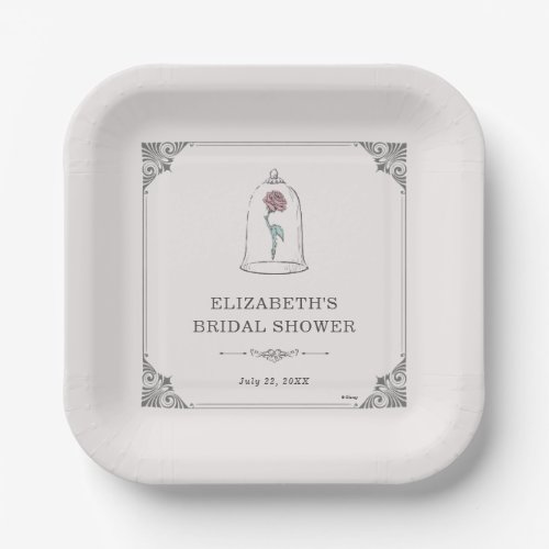 Beauty and the Beast  Enchanted Bridal Paper Plates