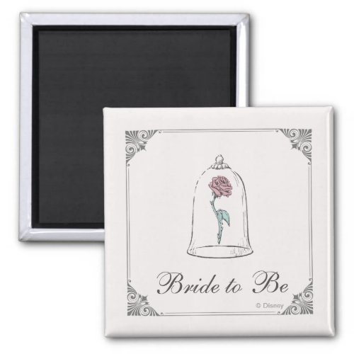 Beauty and the Beast  Enchanted Rose Bride to Be Magnet