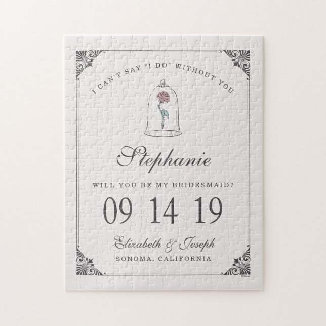 Beauty and the Beast | Enchanted Rose - Bridesmaid Jigsaw Puzzle (Vertical)