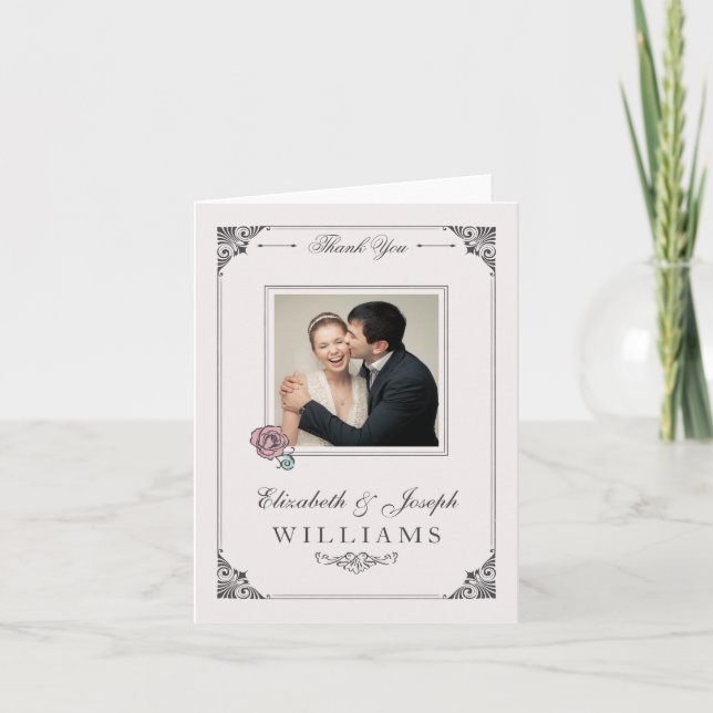 Beauty and the Beast | Enchanted Rose - Thank You Card (Front)