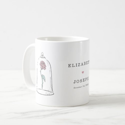 Beauty and the Beast  Enchanted Rose Wedding  Coffee Mug