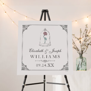 Beauty and the Beast   Enchanted Rose Wedding Foam Board