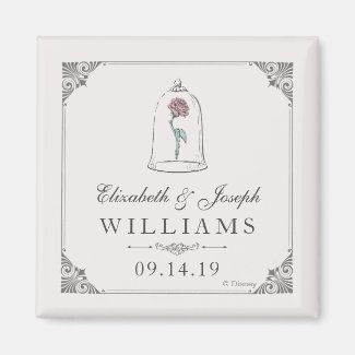 Beauty and the Beast | Enchanted Rose Wedding Magnet