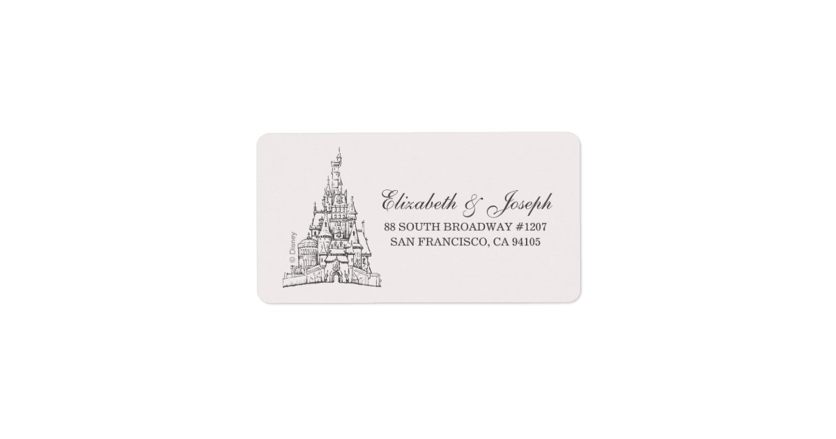 Beauty and the Beast | Fairy Tale Castle Wedding Label | Zazzle