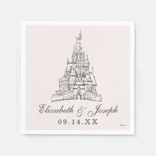 Beauty and the Beast Fairy Tale Castle Wedding Napkins