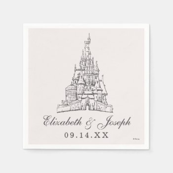 Beauty And The Beast | Fairy Tale Castle Wedding Napkins by DisneyPrincess at Zazzle