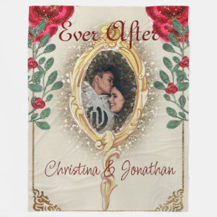 Beauty and the Beast Fairy Tale Photo Fleece Blanket