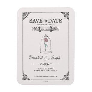 Beauty and the Beast   Fairy Tale - Save the Date Magnet
