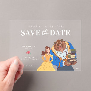 Beauty and the Beast Fairytale Save the Date