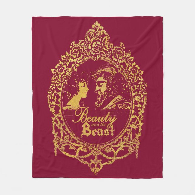 Beauty and the Beast Fleece Blanket (Front)