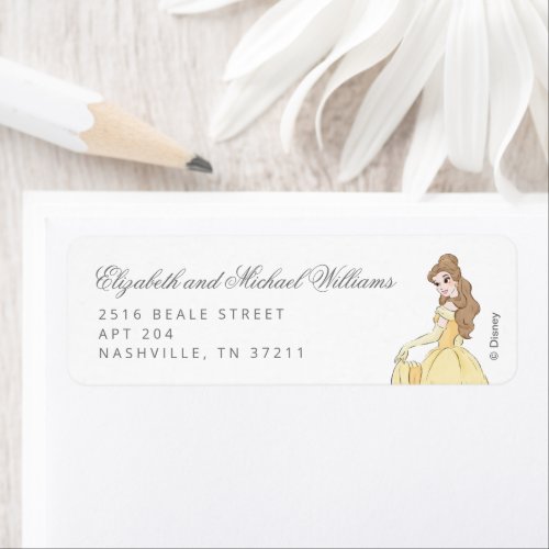 Beauty and the Beast  _ Girl Baby Shower Label