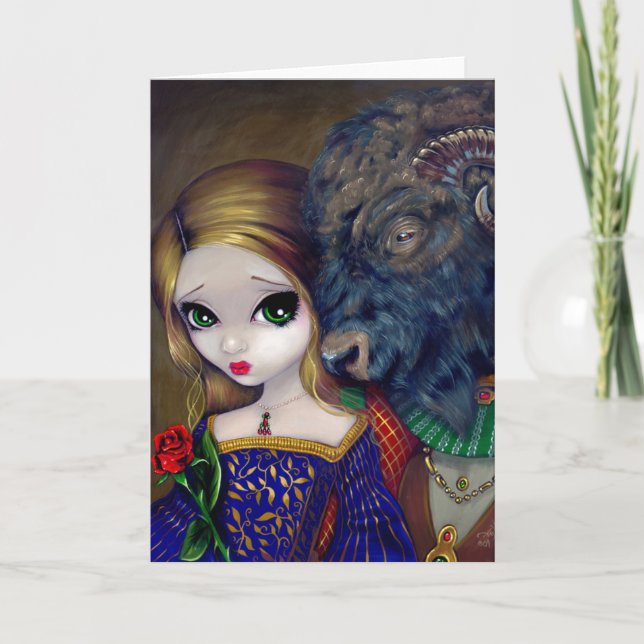 "Beauty and the Beast" Greeting Card (Front)