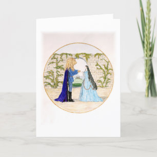 "Beauty and the Beast" Letterpress Thank You Card