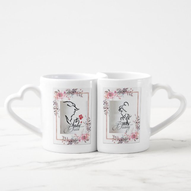 Beauty and the Beast Lovers' mug (Front Nesting)