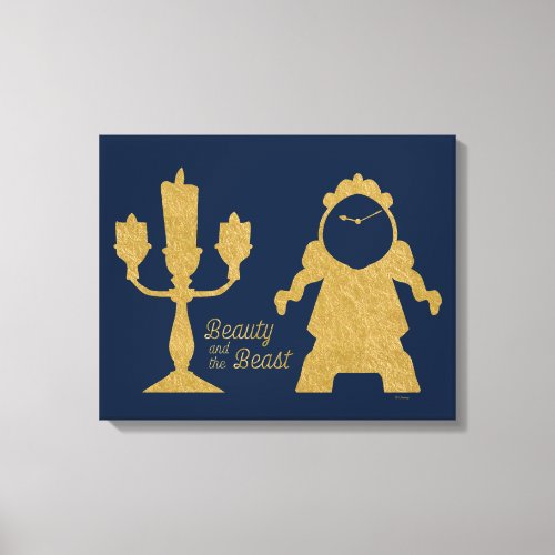 Beauty And The Beast  Lumiere  Cogsworth Canvas Print