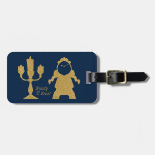 Beauty And The Beast   Lumiere & Cogsworth Luggage Tag