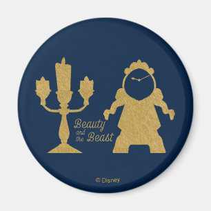 Beauty And The Beast Lumiere & Cogsworth Magnet