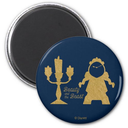 Beauty And The Beast  Lumiere  Cogsworth Magnet