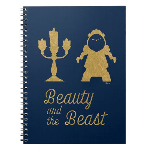 Beauty And The Beast  Lumiere  Cogsworth Notebook