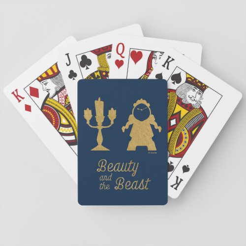 Beauty And The Beast  Lumiere  Cogsworth Playing Cards