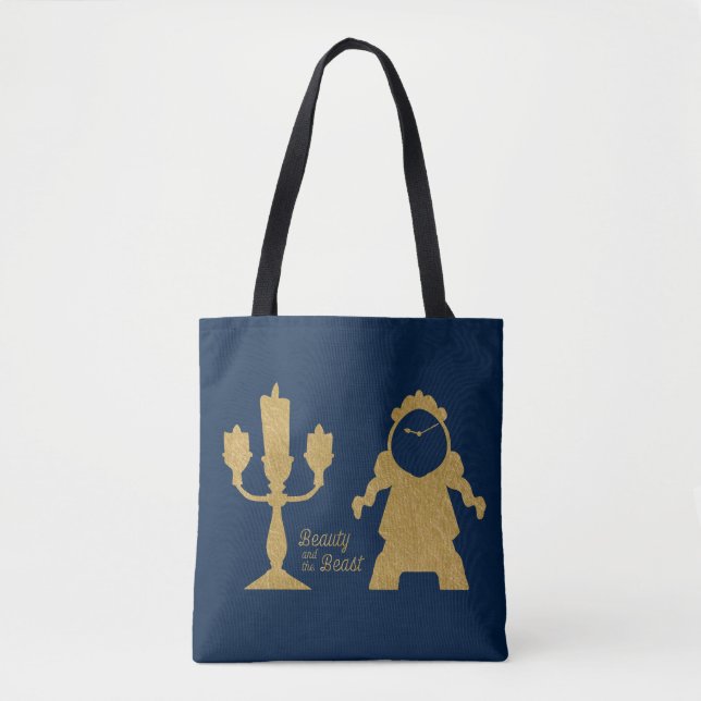 Beauty And The Beast | Lumiere & Cogsworth Tote Bag (Front)