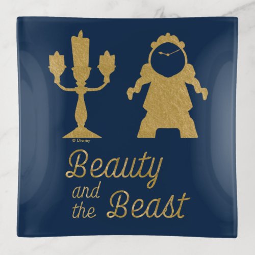 Beauty And The Beast  Lumiere  Cogsworth Trinket Tray