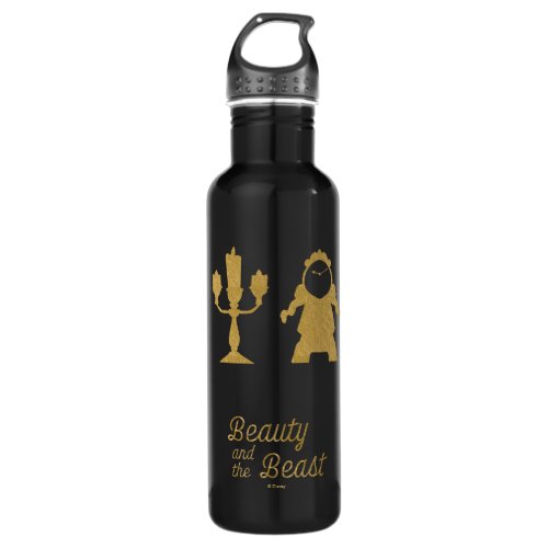 Beauty And The Beast  Lumiere  Cogsworth Water Bottle