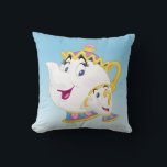 Beauty And The Beast | Mrs. Potts And Chip Throw Pillow<br><div class="desc">Disney Princesses are empowered heroines who dream,  create and celebrate magical adventures! They help inspire young girls to see how brave,  strong and fearless they are. These princesses focus on their friendships and embracing adventure.</div>