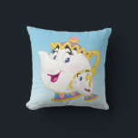 Beauty And The Beast | Mrs. Potts And Chip Throw Pillow<br><div class="desc">Disney Princesses are empowered heroines who dream,  create and celebrate magical adventures! They help inspire young girls to see how brave,  strong and fearless they are. These princesses focus on their friendships and embracing adventure.</div>