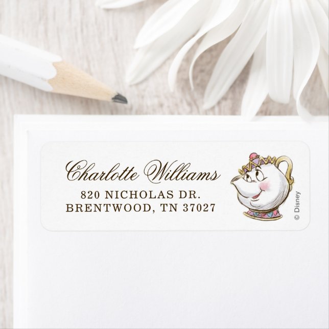 Beauty and the Beast | Mrs. Potts Label (Insitu)