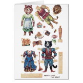 Beauty and the Beast, Paper Doll, Louis Wain (Front)