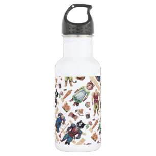 Beauty and the Beast, Paper Doll, Louis Wain Water Bottle