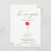 Beauty and the Beast Save the Date Announcement (Front/Back)