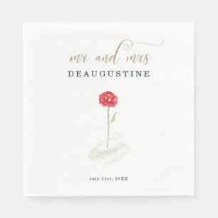 Beauty and the Beast Wedding Napkins