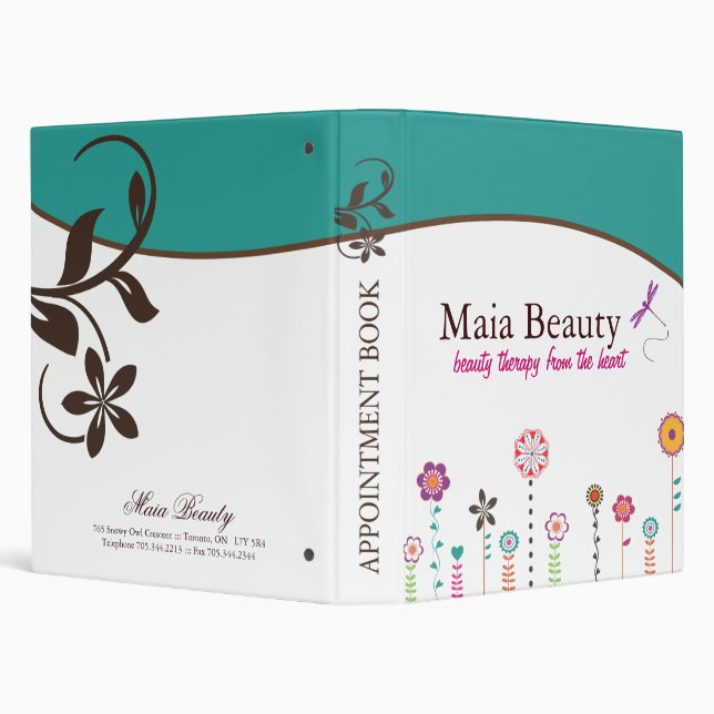 Beauty Appointment Book Binder (Background)