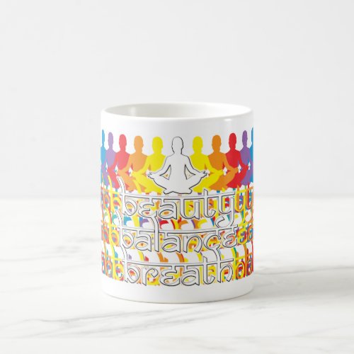 Beauty Balance Breath Rainbow Intentions Coffee Mug