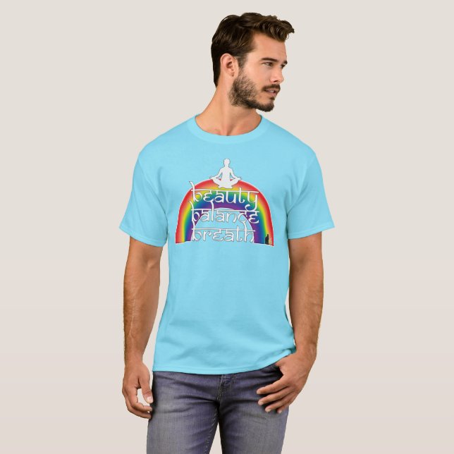 Beauty Balance Breath Rainbow Intentions T-Shirt (Front Full)
