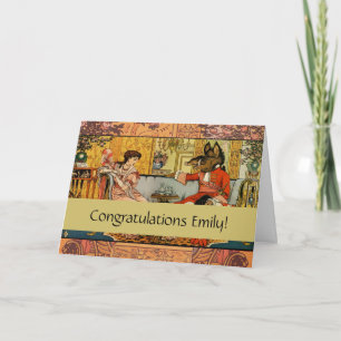 Beauty Beast Classic Fairy Tale Characters Card