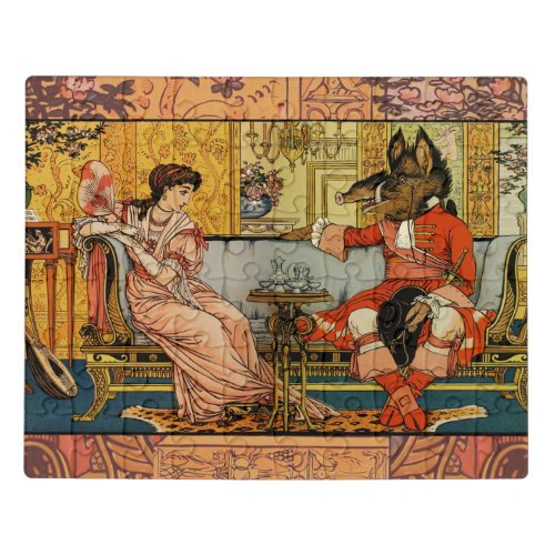 Beauty Beast Classic Fairy Tale Characters Jigsaw Puzzle