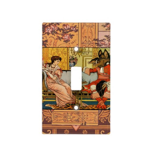 Beauty Beast Classic Fairy Tale Characters Light Switch Cover