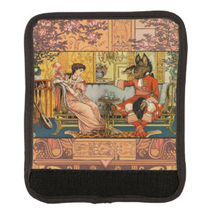 Beauty Beast Classic Fairy Tale Characters Luggage Handle Wrap