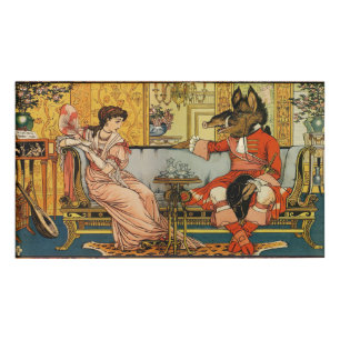 Beauty Beast Classic Fairy Tale Characters Name Tag