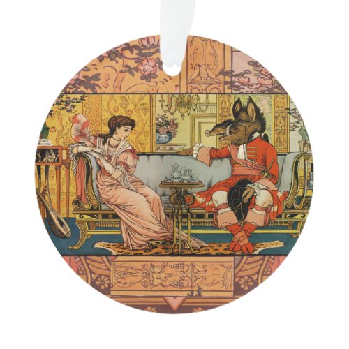 Beauty Beast Classic Fairy Tale Characters Ornament