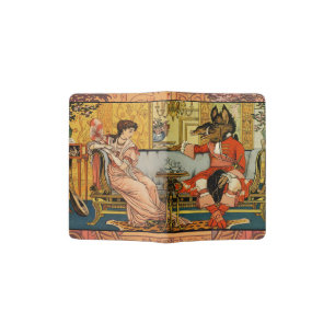 Beauty Beast Classic Fairy Tale Characters Passport Holder