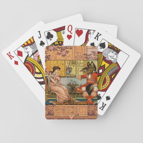 Beauty Beast Classic Fairy Tale Characters Poker Cards